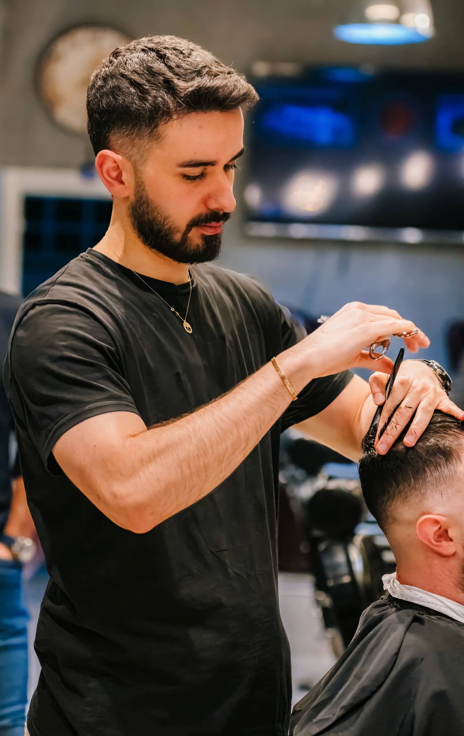 Haircut and beard shaping pairing